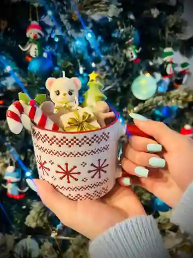 Cozy Christmas Bear Mug 600 Gr Cera