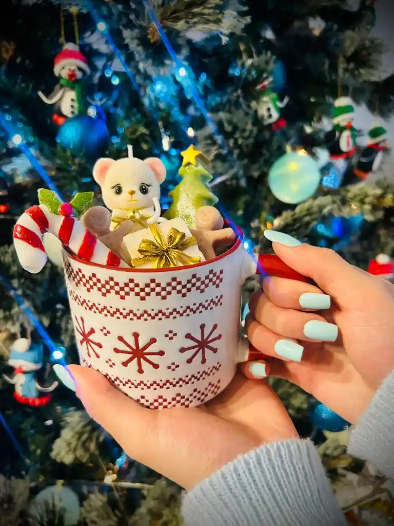 Cozy Christmas Bear Mug 600 Gr Cera