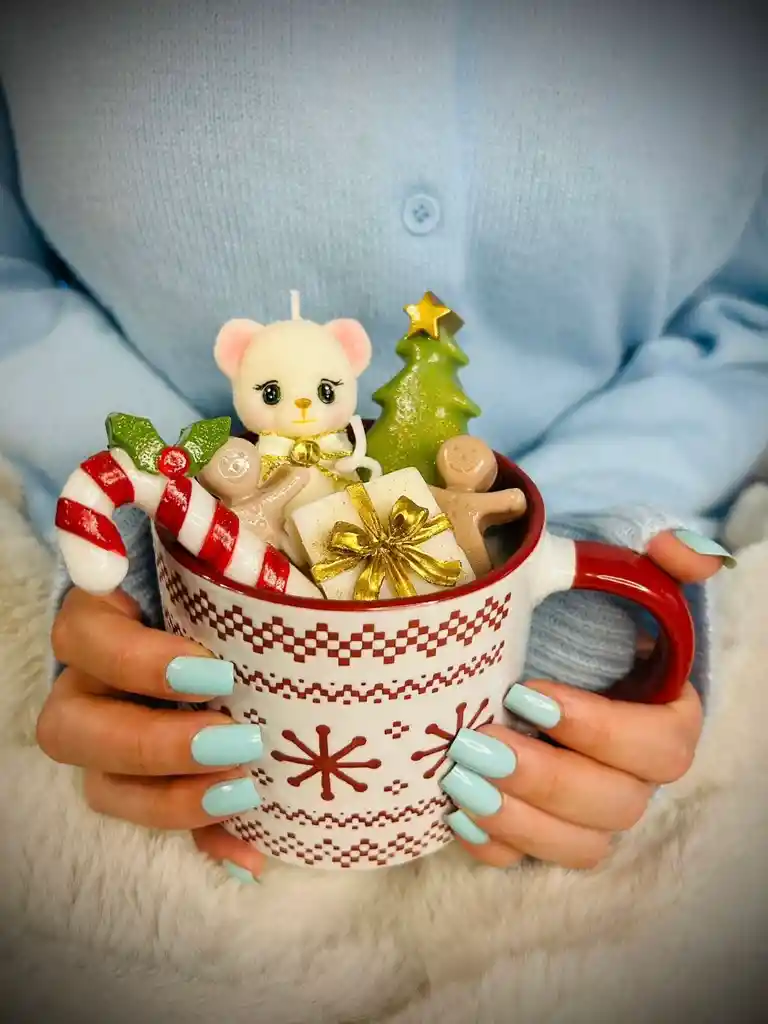 Cozy Christmas Bear Mug 600 Gr Cera