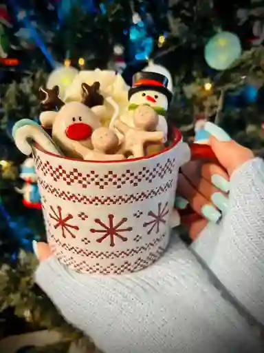 Christmas Friends Mug 600gramos Cera