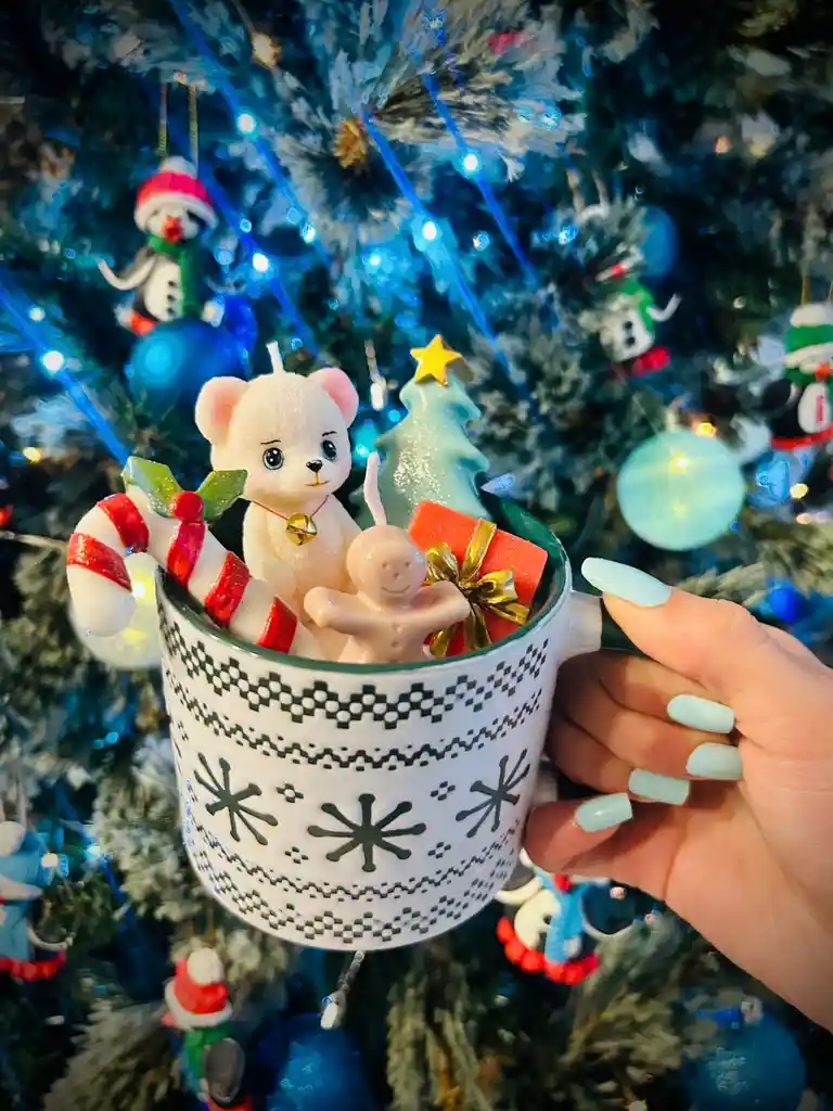 Cozy Christmas Bear Mug 600 Gr Cera