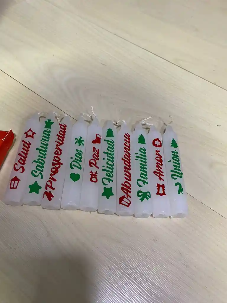 Kit 10 Velas Con Deseos