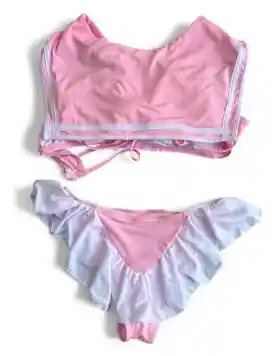 Vestido De Baño Rosado Talla S