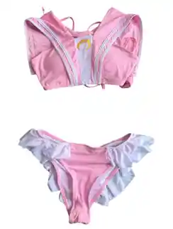 Vestido De Baño Rosado Talla S