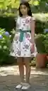 Vestido Niña Flores Elegante Talla 8 - 10