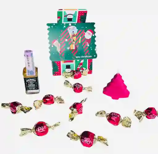 Regalo Especial Navidad Con Vela Y Chocolates- Regalo De Navidad - Ancheta Regalo Familiar O Empresarial