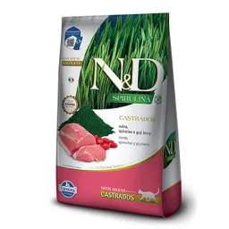 N&d Gato Spirulina Castrado 7kg (cerdo)