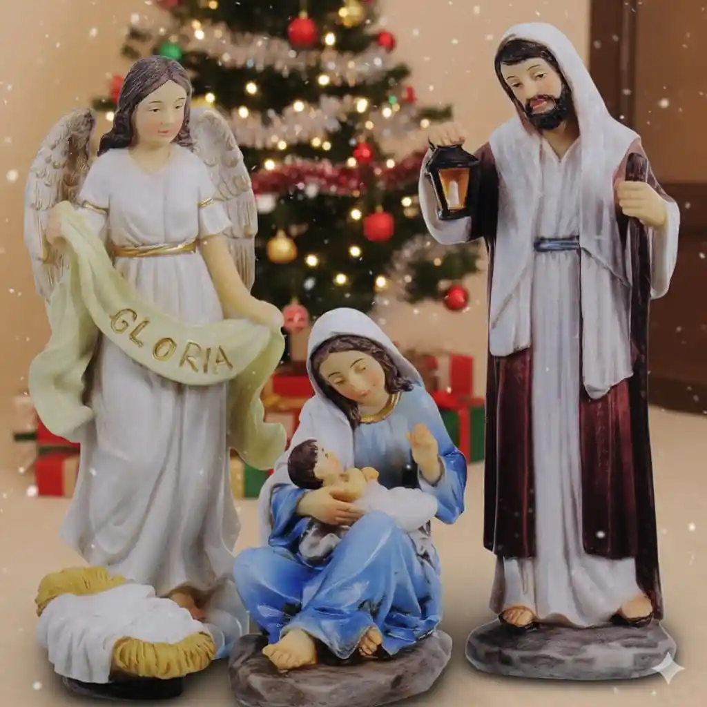 Figura Religiosa Nacimiento Niño Jesus 15cm Porcelana Italiana Santini