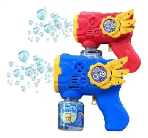 Pistola De Burbujas Juguete Para Niños Bubble Luz