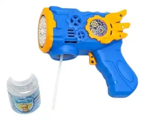 Pistola De Burbujas Juguete Para Niños Bubble Luz