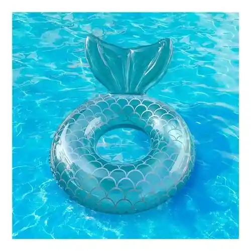 Flotador 90 Cm Inflable Piscina, Mar Cola Sirena