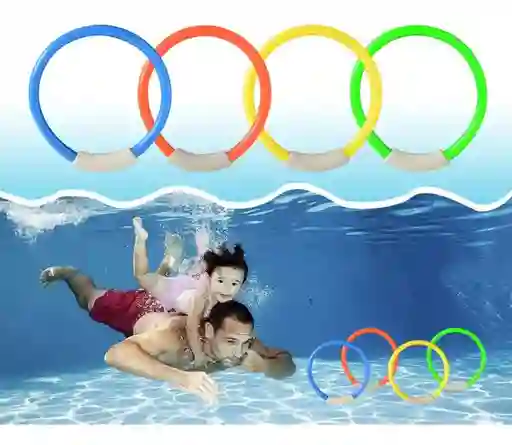 Juguetes En Aros De Buceo Para Piscina, Natación De Verano