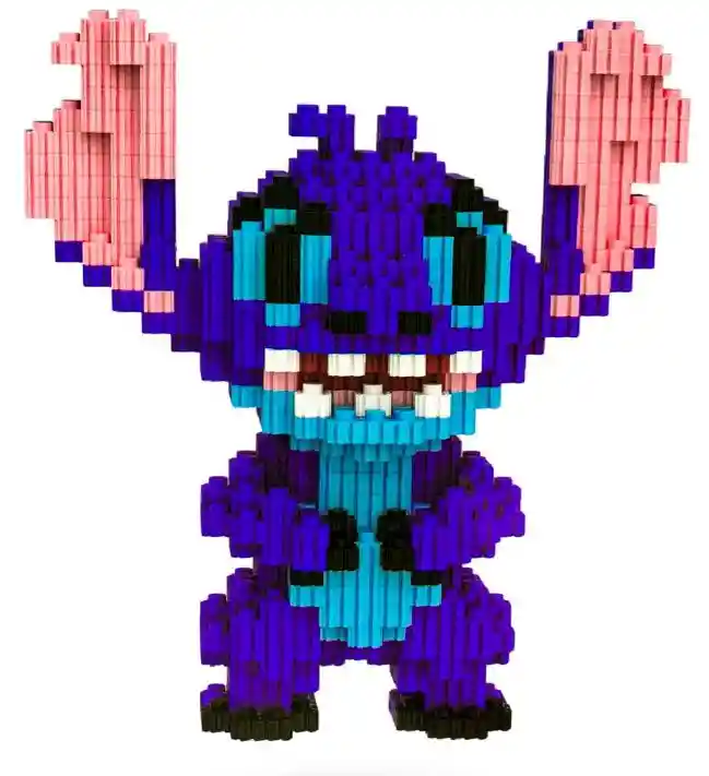 Stitch Armable Muñeco Colección 3d 1580 Piezas Bloques Mini 7mm