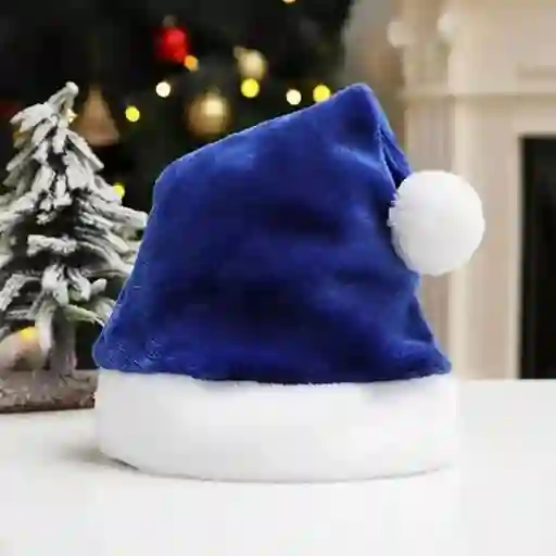 Sombrero Gorro Navideño Noel Elegante Peluche Terciopelo