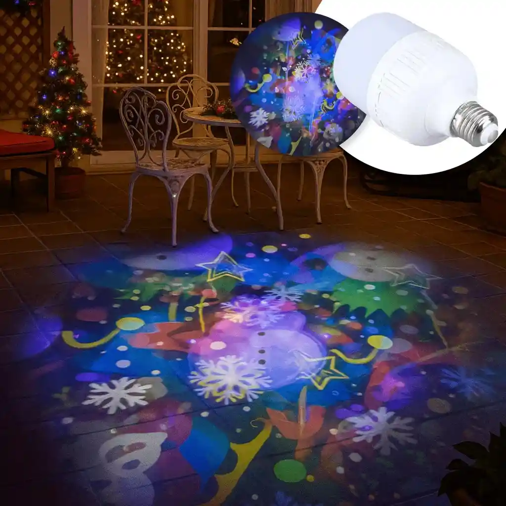 Bombillo Proyector Navideño