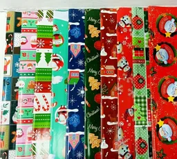 Papel Regalo Motivo Navidad, Paquete X 5 Pliegos, Medidas 65cm X 45cm