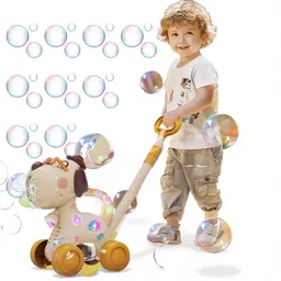 Burbujero Perro Carro De Empuje Musical Luz Para Niños