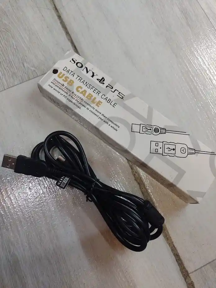 Cable De Datos Cargador 1.8 M Sony Tipo C Cable Negro Grueso Sirve Tambien Para Ps5