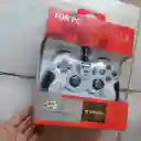 Control Mando Para Computador Pc Color Gris Con Negro Entrada Usb Windows