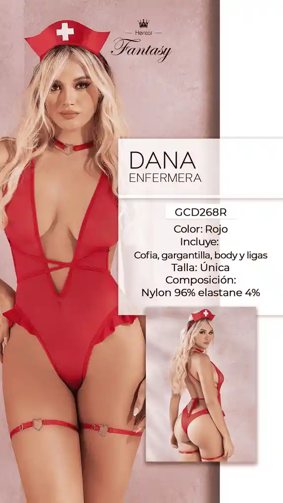 Disfraz Enfermera Rojo
