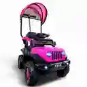 Carro Montable Bebe Paseador Musical Juguete 1-5 Años Jeep Fucsia
