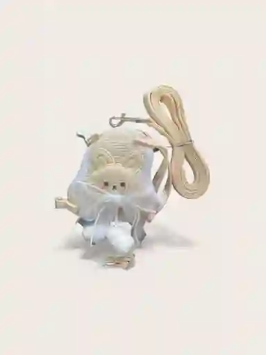 Correa Con Perchera Diseño De Conejito Talla Xs Para Mascotas Perros Y Gatos