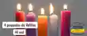 Velitas Velas 40 Und 4 Paquetes De 10 Und