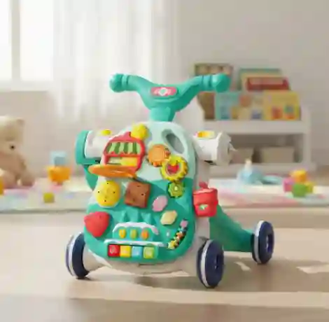 Andadera Caminador Mesa Monopatin 4 En 1 Con Sonido Huanger.