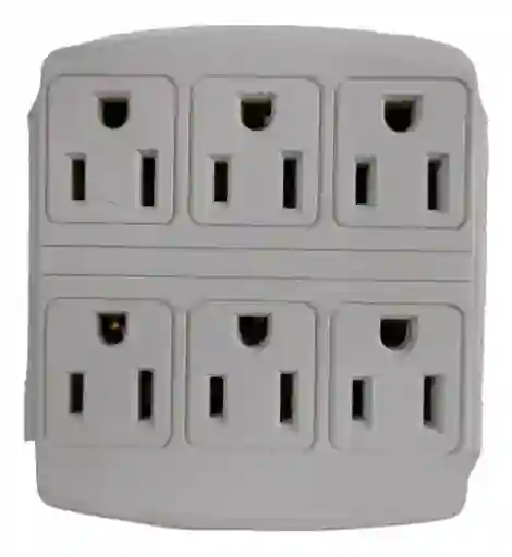 Multitoma Extensión Electrica 6 Tomas De Pared