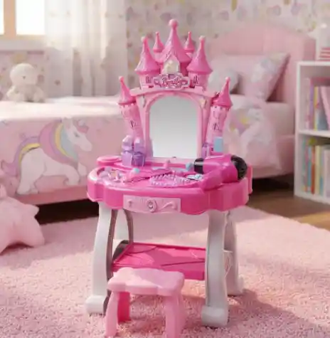 Tocador De Juguete Para Niñas / Secador Funcional.