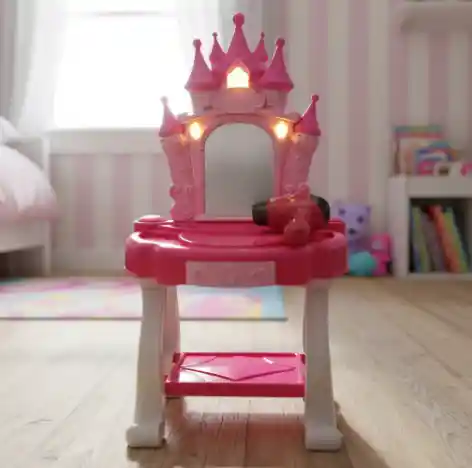 Tocador De Juguete Para Niñas / Secador Funcional.