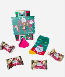 Regalo Especial Navidad Con Calcetines Divertidos - Regalo De Navidad - Ancheta Regalo Familiar O Empresarial