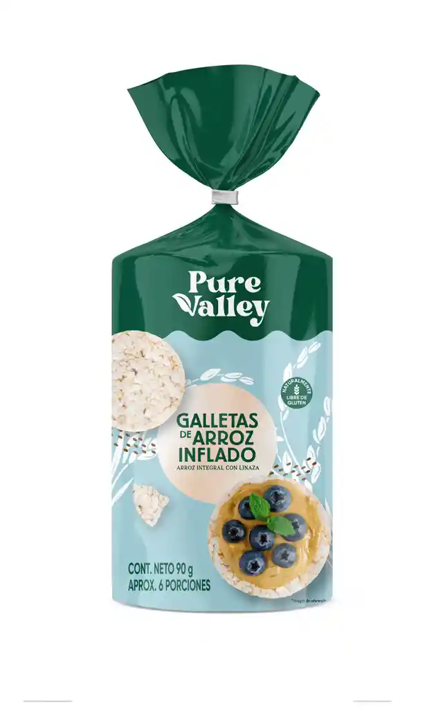 Galleta De Arroz Inf Pure Valley 90 G	