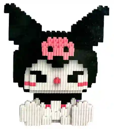 Muñeca Armable Bloques Kuromi Magic Blocks 1580 Piezas Diseño 3