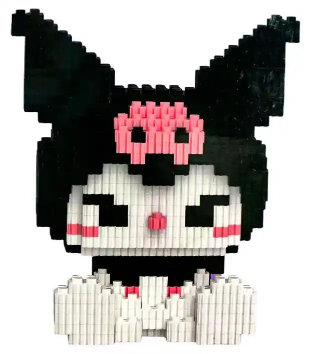 Muñeca Armable Bloques Kuromi Magic Blocks 1580 Piezas Diseño 3