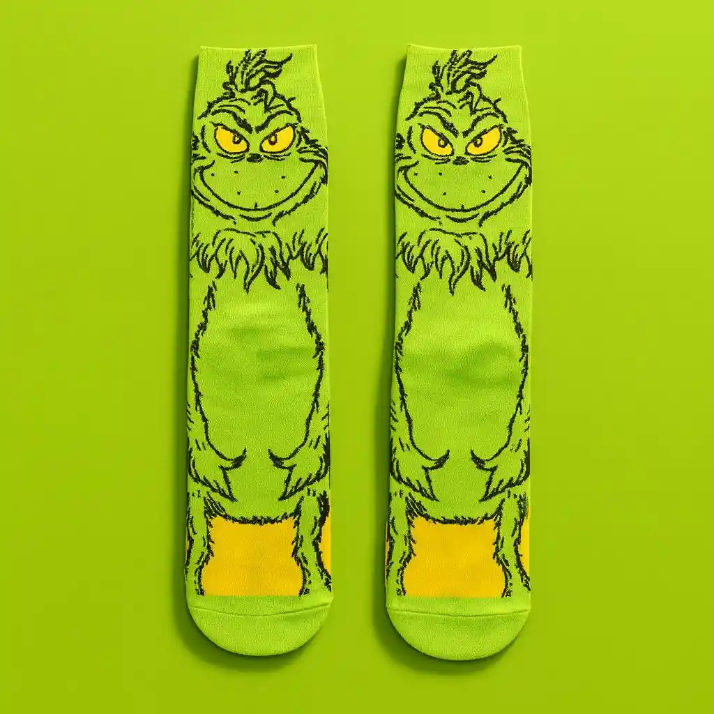 Navidad Medias Largas El Grinch