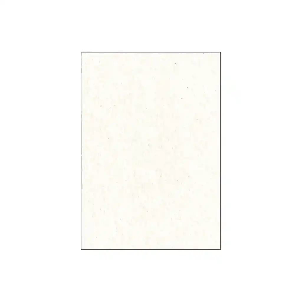 1/4 Pliego De Cartón Paja Blanco X5uds