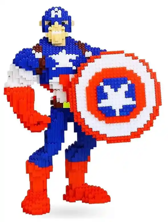 Juguete Armable Figura Capitán América 8100 Piezas Figura 8100