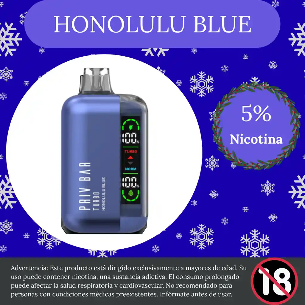 Vape 15.000 Puffs Honolulu Blue