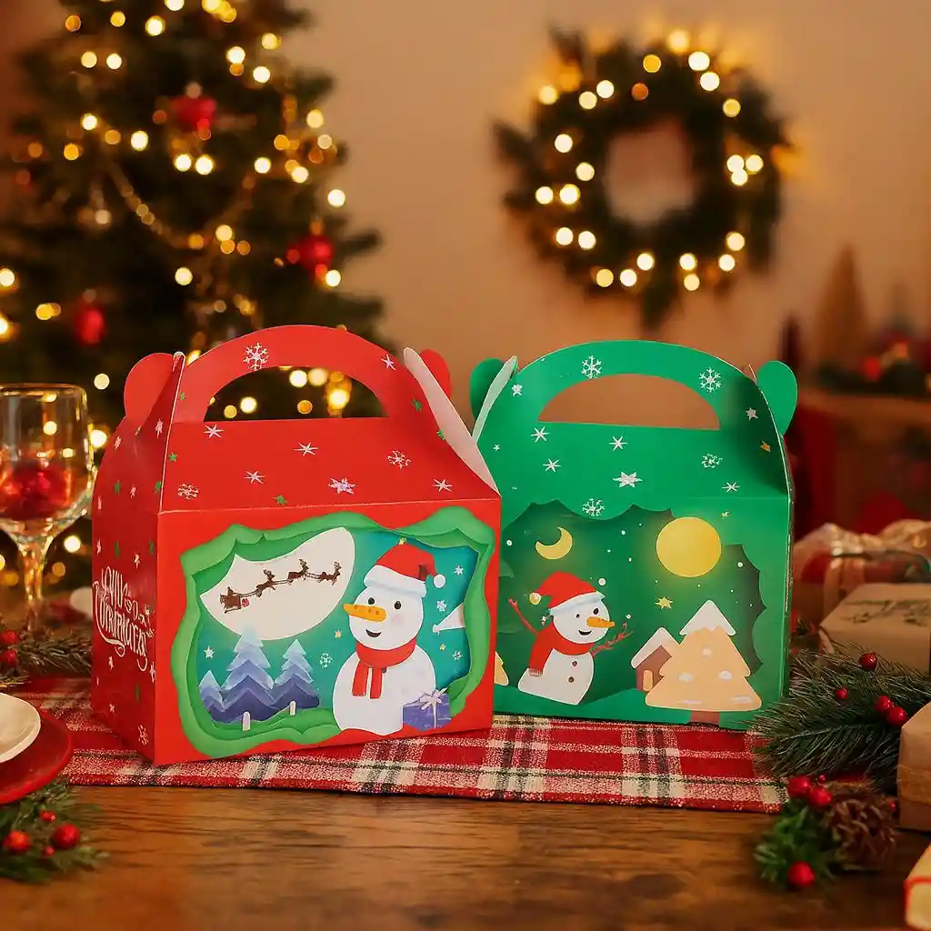 Navidad Cajita De Regalo X12 Uds.