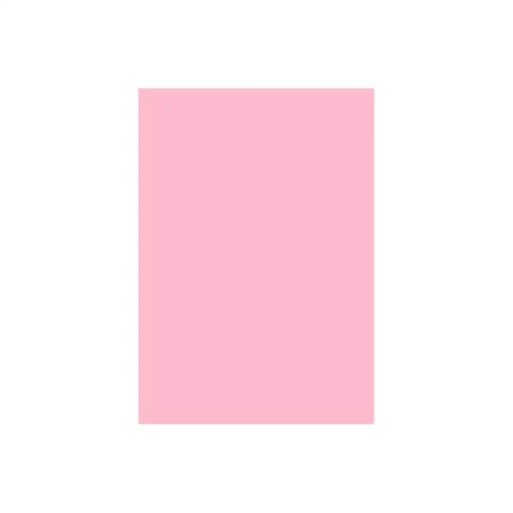 Pliego De Cartulina Bristol Rosada X5uds