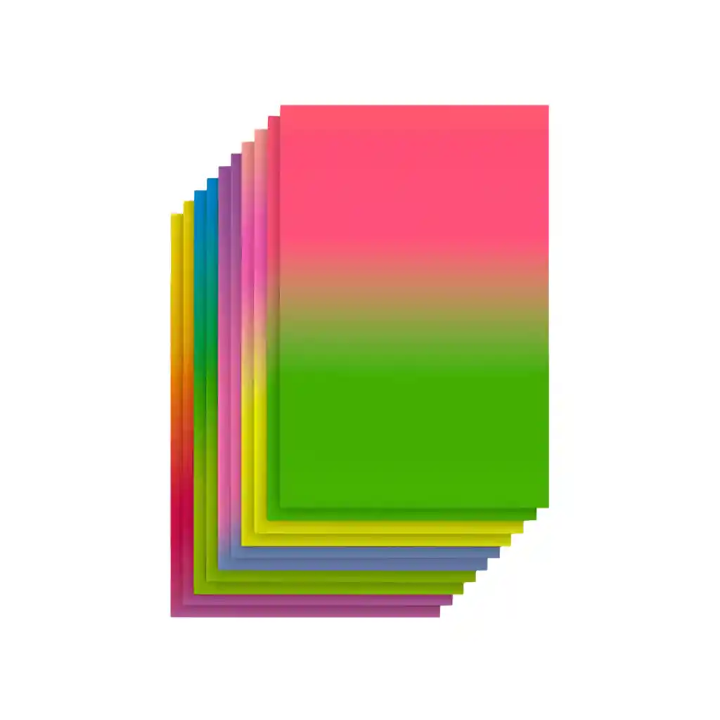 Pliego De Cartulina Degrade X5 Uds