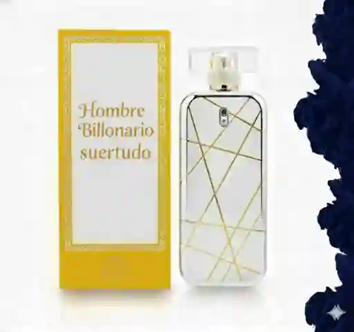 Perfume Fragancia Hombre Millonario Suertudo Plateado