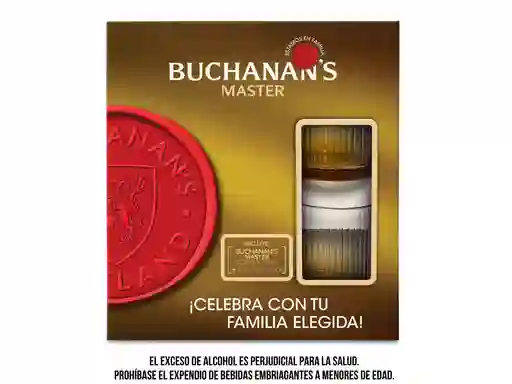 Pack Buchanans Master 750ml + 2 Vasos