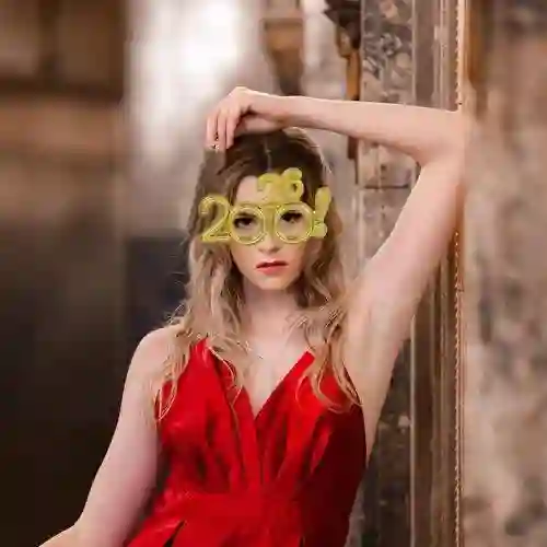 Gafas 2026 Happy New Year Dorada