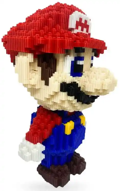 Mario Bros Muñeco Bloques Armables Magic Block 4550 Piezas Grande