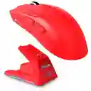 Mouse Gamer Inalámbrico Attack Shark X1 Trimodo Panel Táctil Rojo