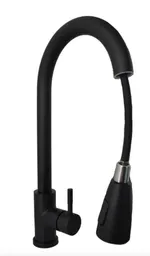 Llave Para Lavaplatos Monocontrol Con Manguera Extraible Color Negro