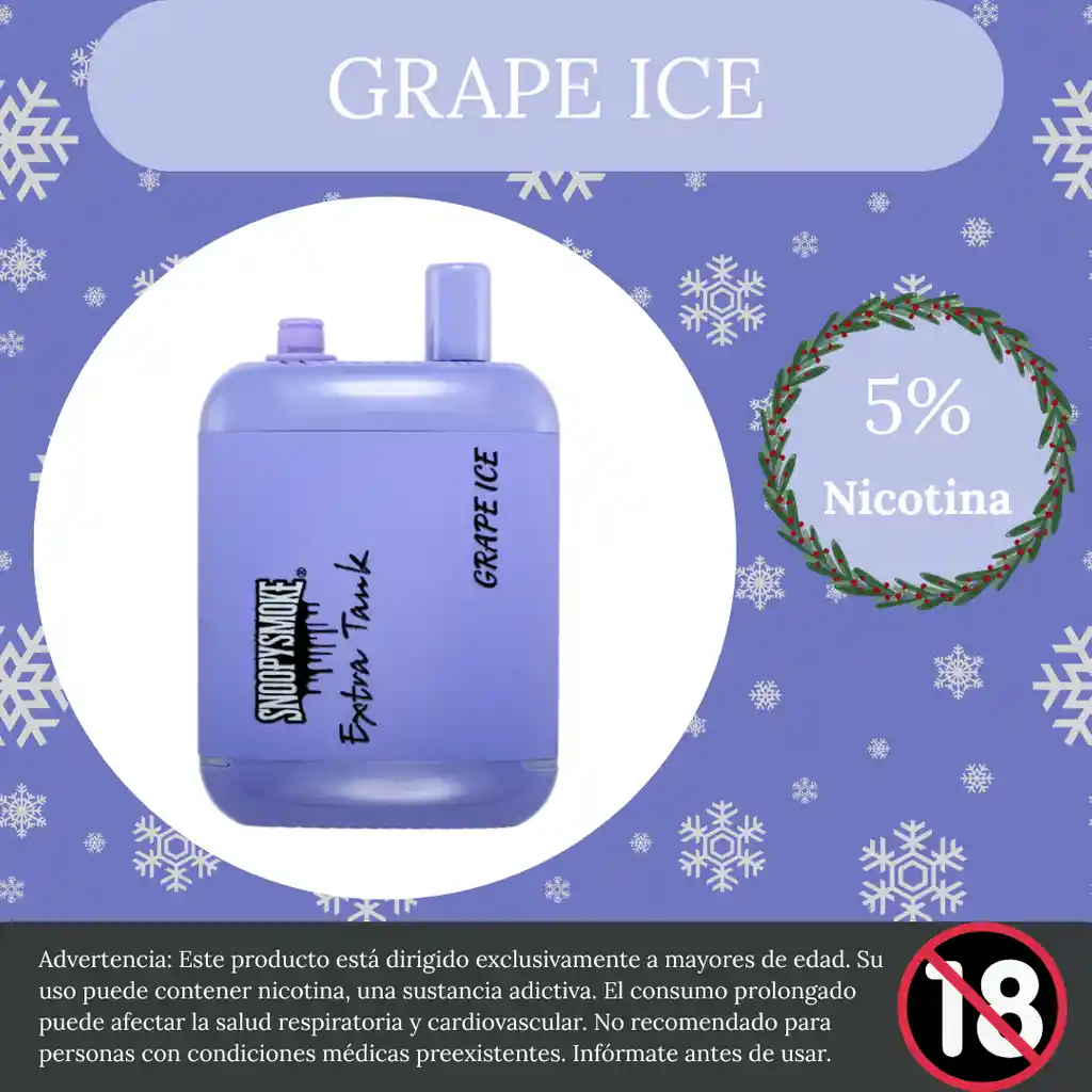 Vape 15.000 Puffs Grape Ice
