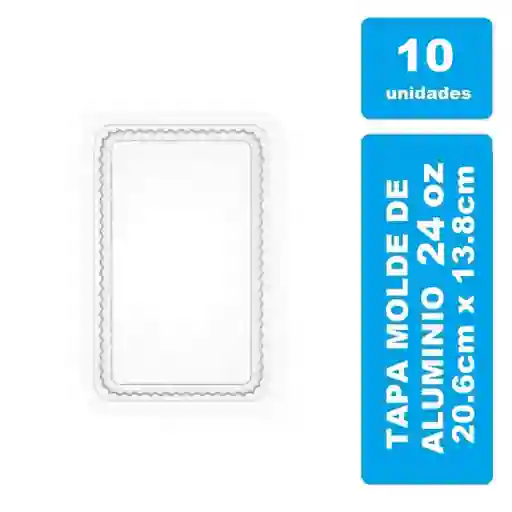 Tapa Para Molde De Aluminio 24onz Plastica X 10und